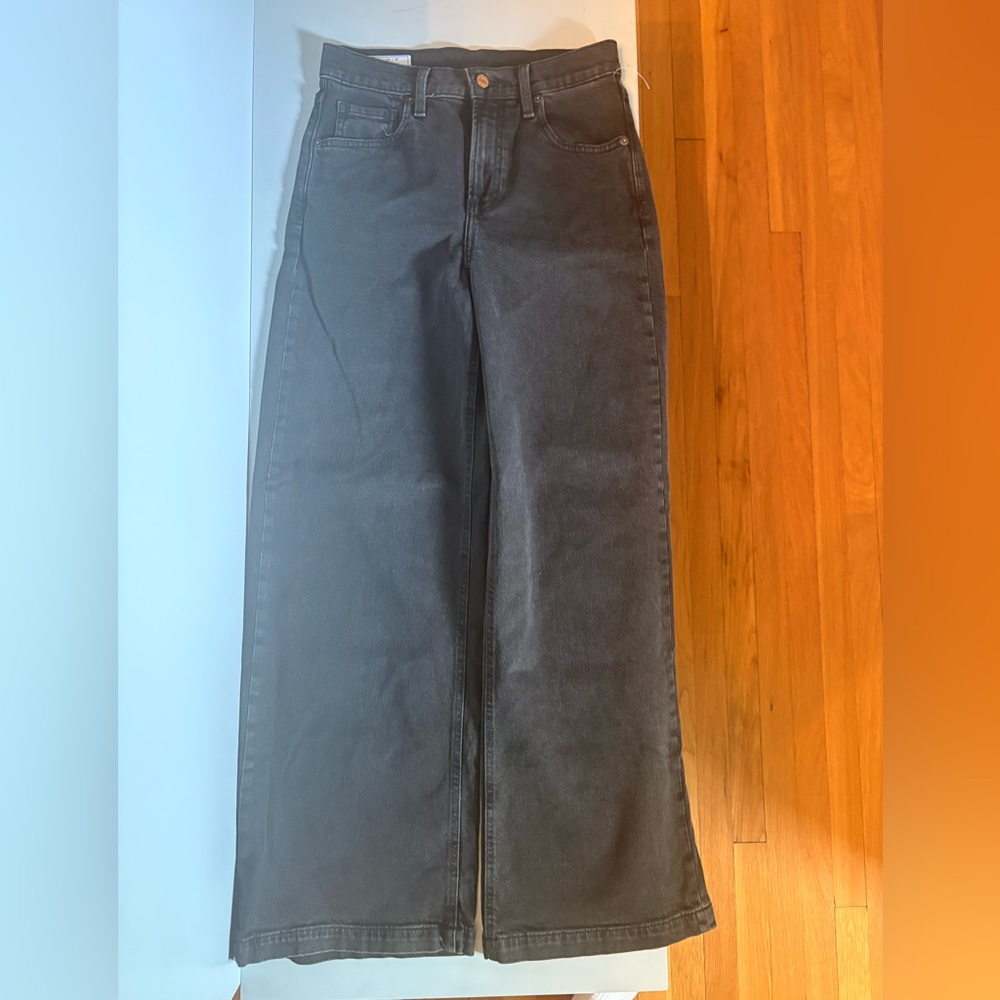 GAP Black Wide Leg High-Rise Jeans